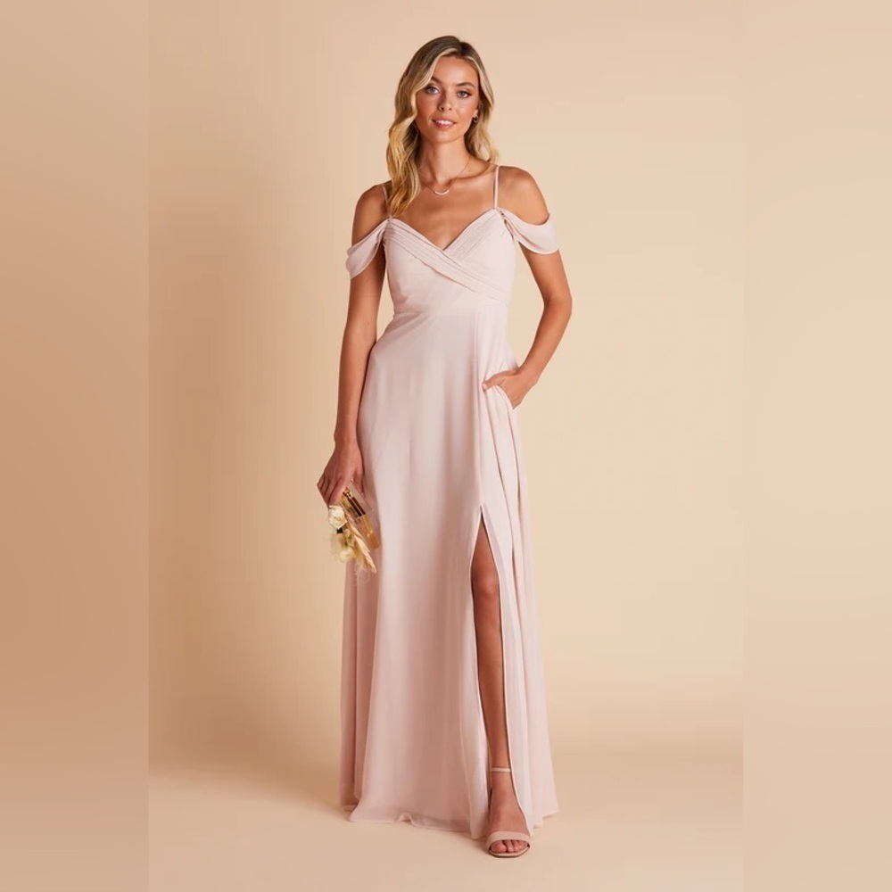 NWT Birdy Grey Spence Convertible Dress in Chiffon Pale Blush